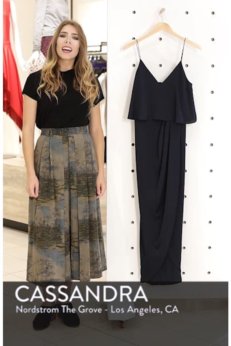 Luxe Frill Tulip Hem Maxi Dress video