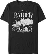 Winnie the Pooh Men's Bear Rather Be Reading Short Sleeve T-Shirt