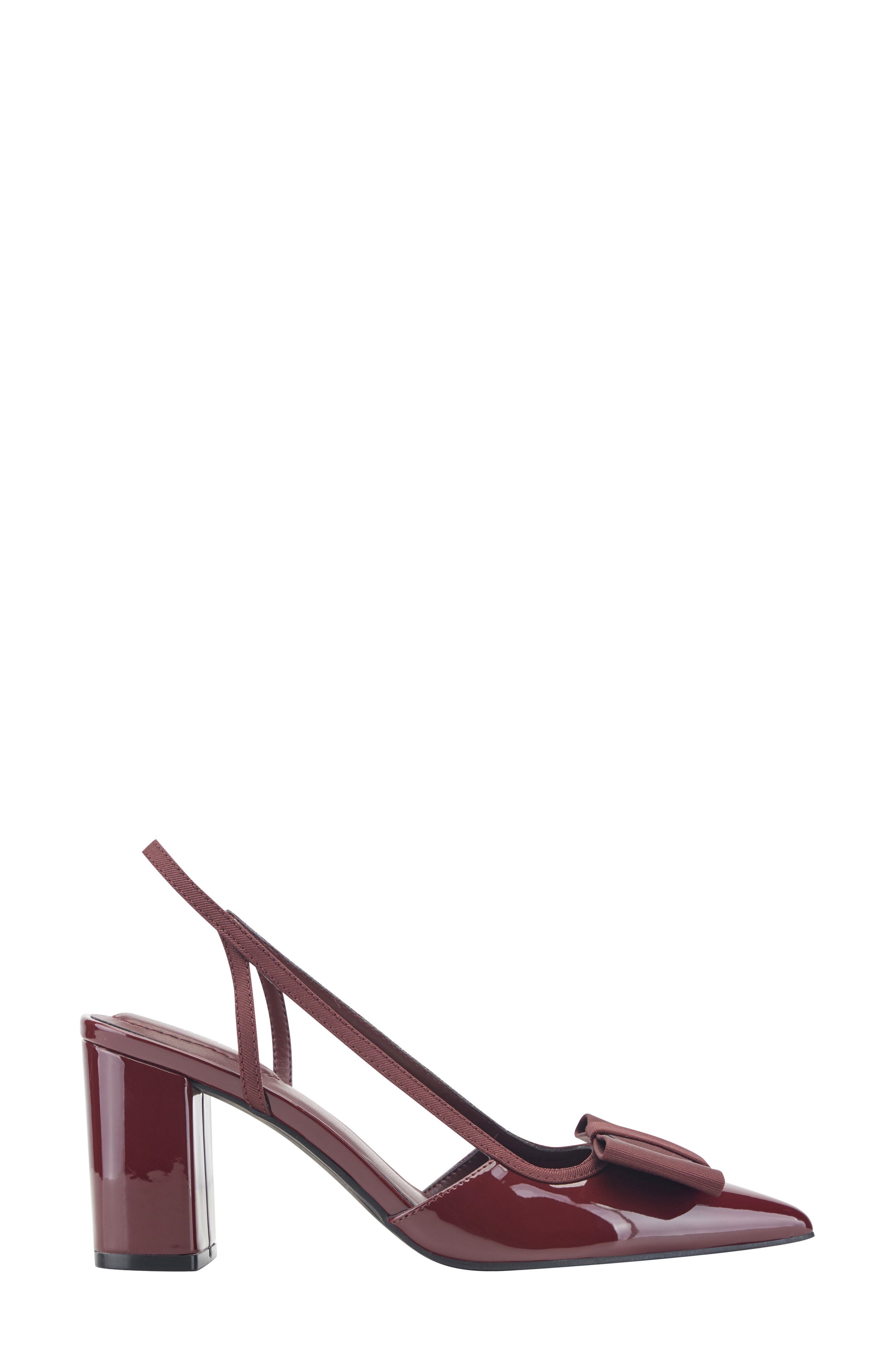 Sanessa Slingback Block Heel Pump, Alternate, color, GARNET