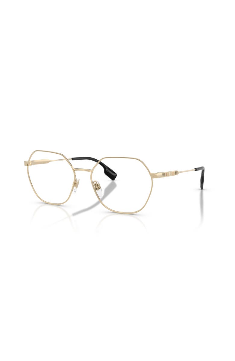 Burberry 54mm Irregular optical glasses, Main, color, Gold