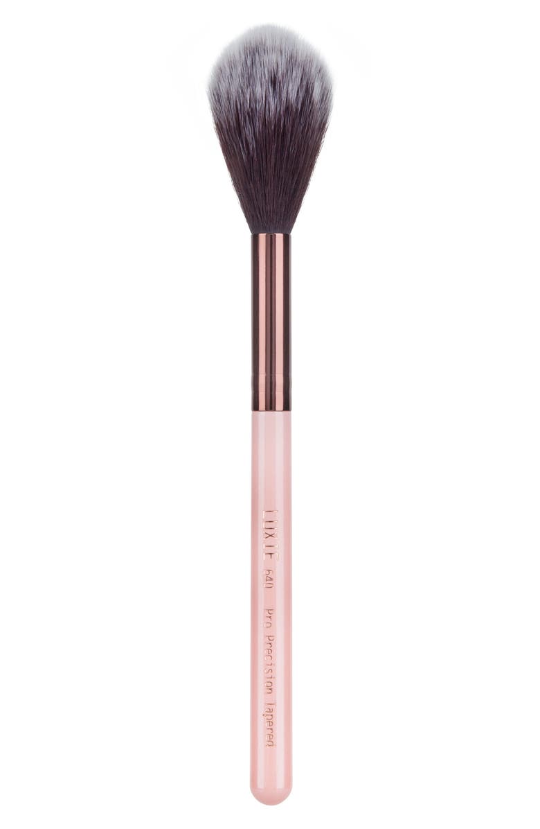 Luxie 640 Rose Gold Pro Precision Tapered Face Brush, Main, color,