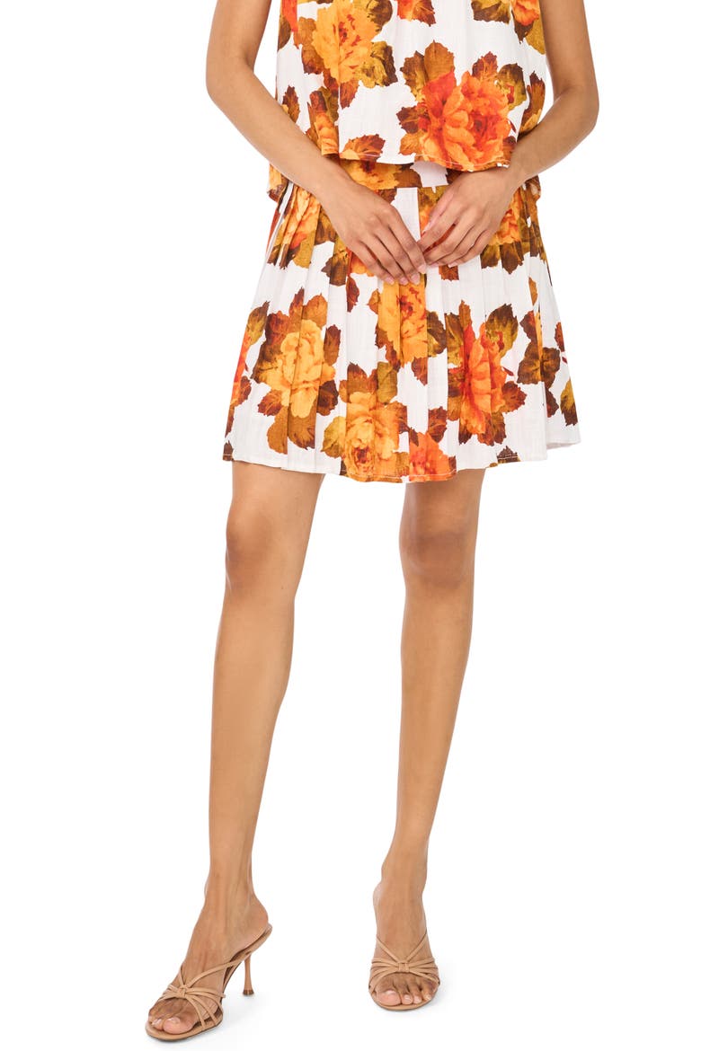 Pleated Skirt, Main, color, ULTRA WHITE
