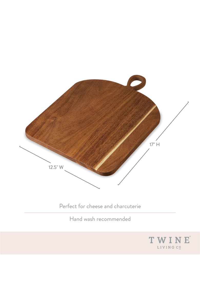TWINE Large Acacia Loop Serve Board, Alternate, color, Wood