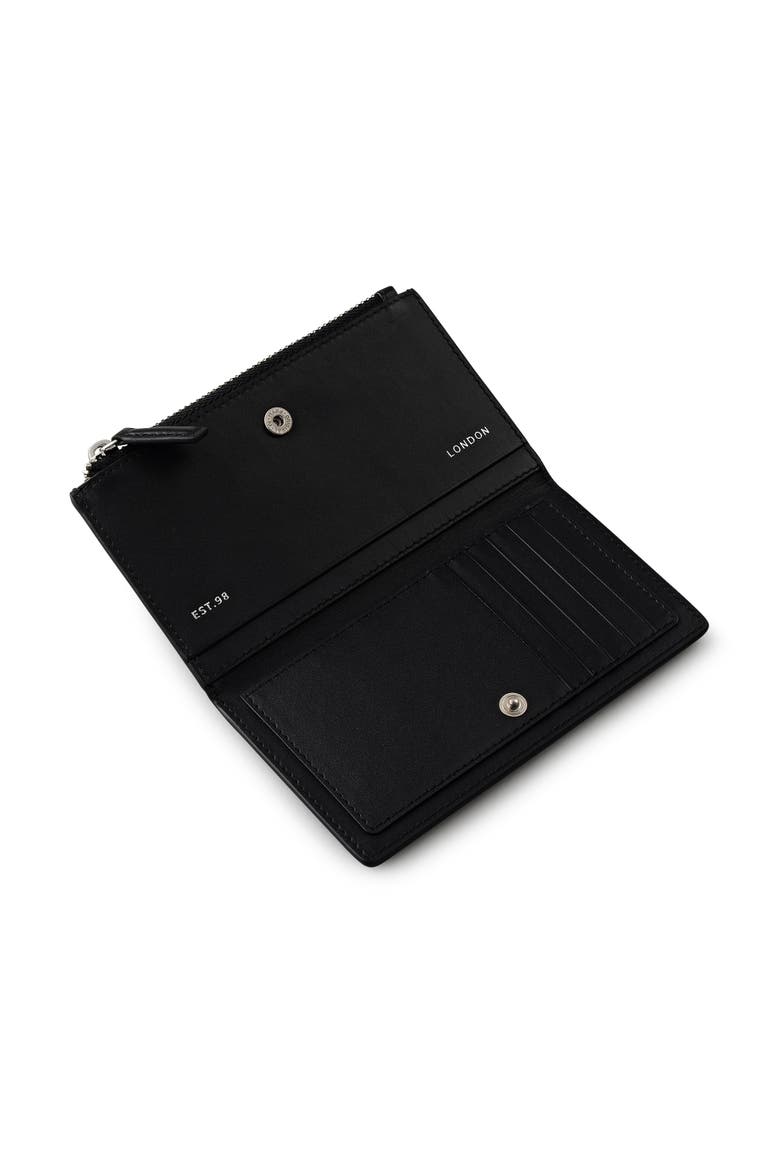 Coin Street - Stud Medium Ziptop Wallet, Alternate, color, Black