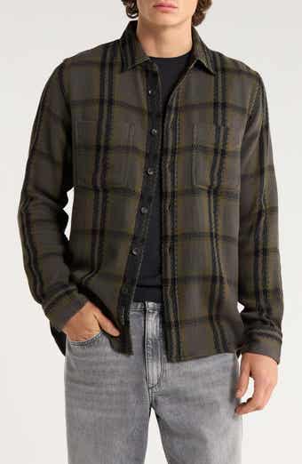 rag & bone Plaid Cotton Twill Button-Up Shirt Jacket
