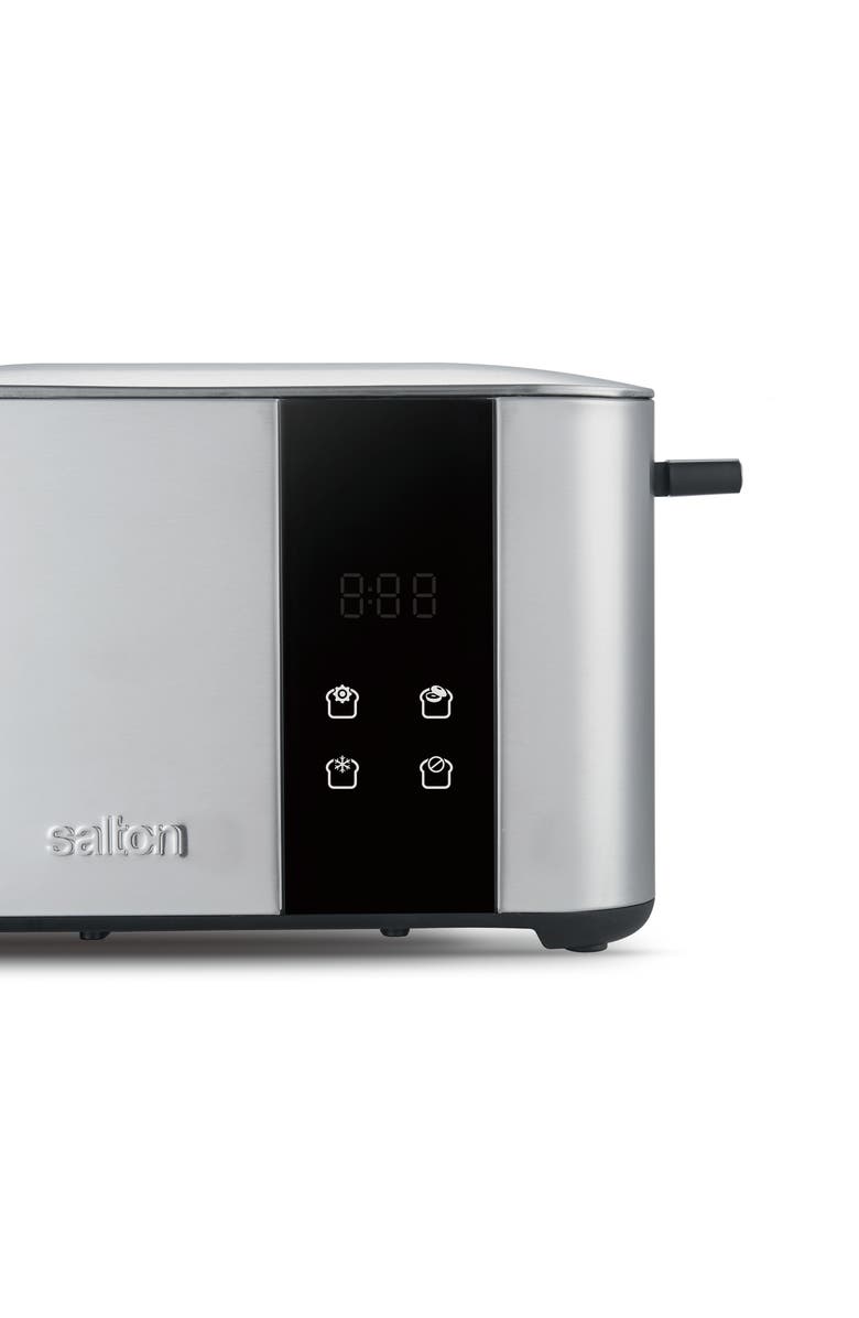Salton Stainless Steel Countdown Long Slot Toaster, Alternate, color, Silver