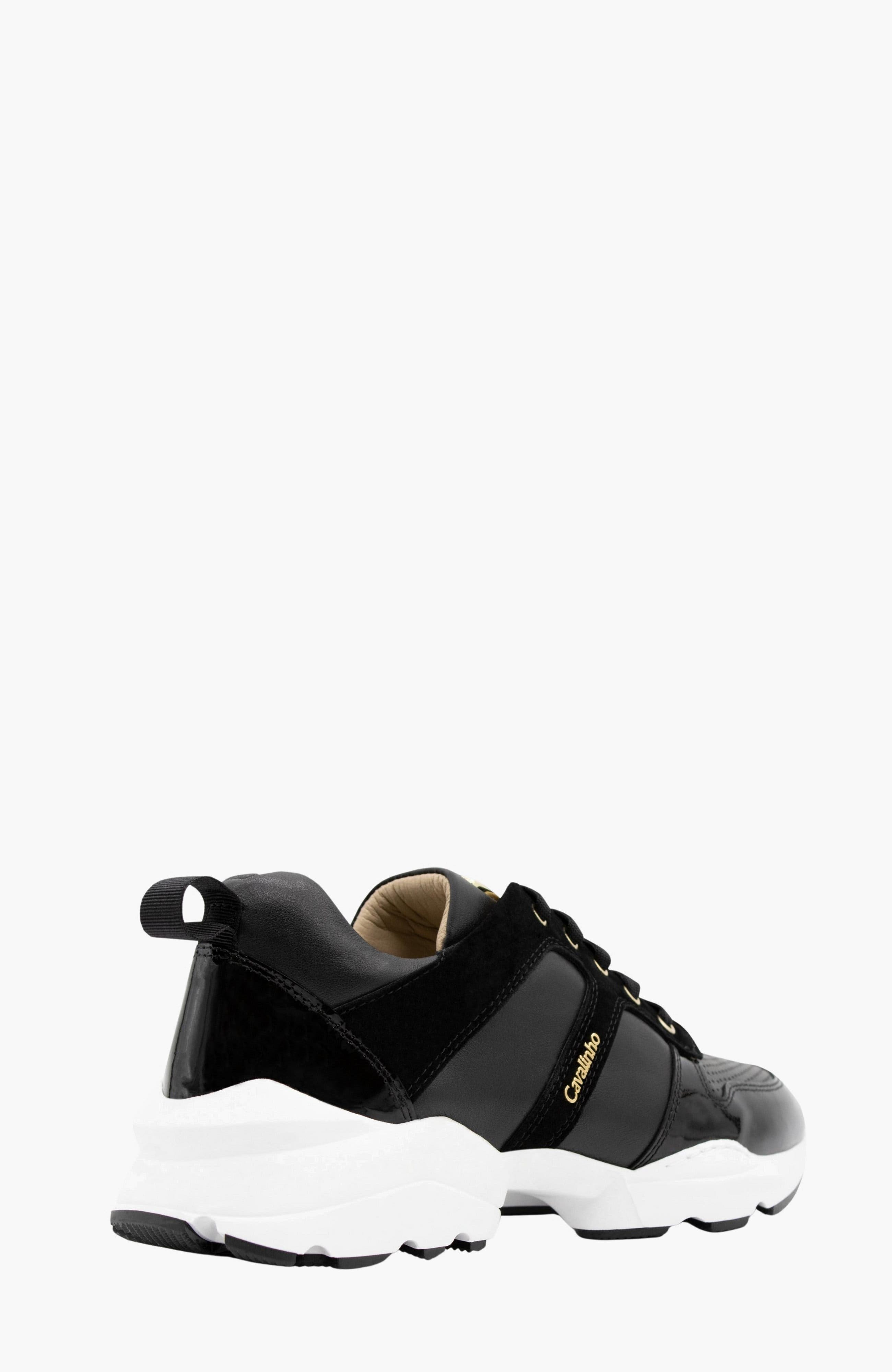 Little Bear Leather Sneakers, Alternate, color, Black