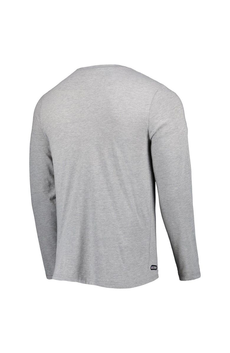 New Era Men's New Era Heathered Gray Houston Texans Combine Authentic Red Zone Long Sleeve T-Shirt, Alternate, color, 