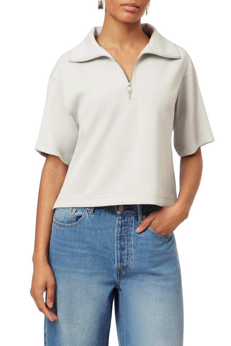 Quarter Zip Tee, Main, color, LUNAR ROCK