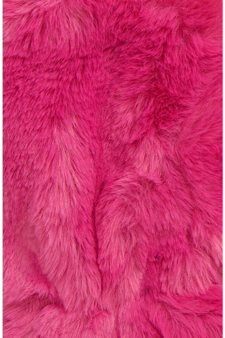 Ariel Faux Fur Mittens, Alternate, color, CONFETTI PINK
