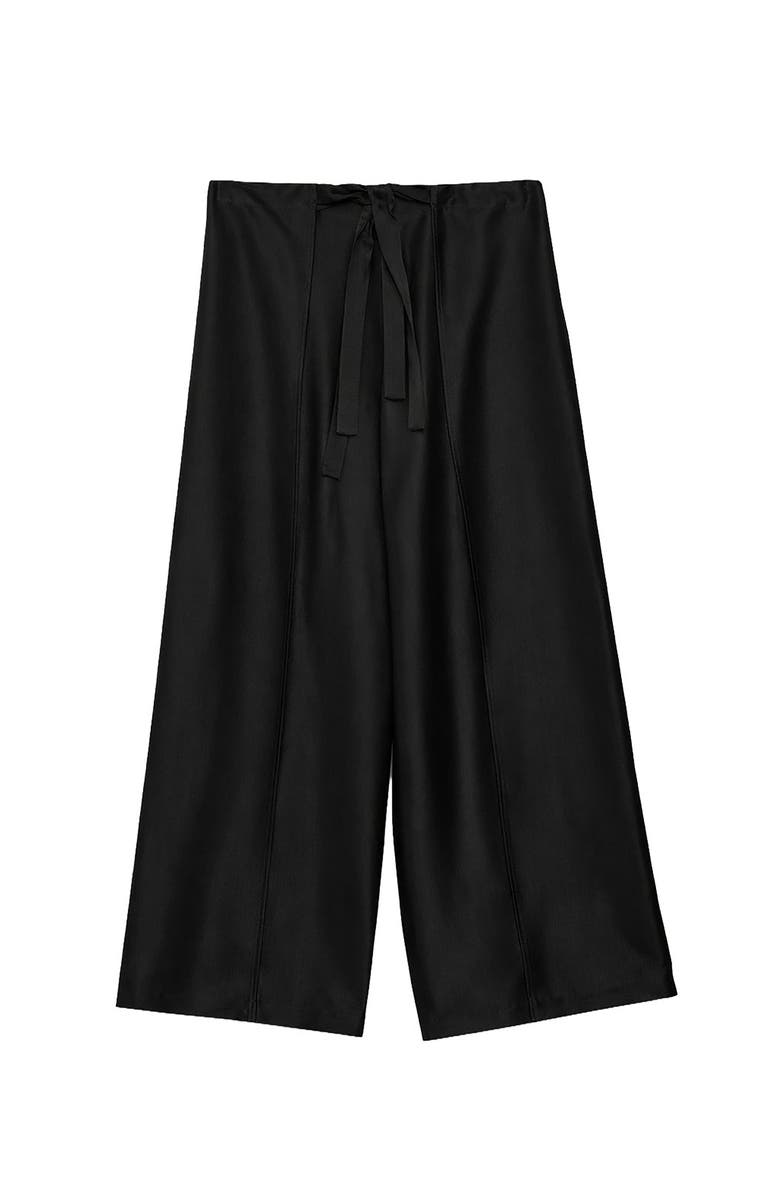 ottod'Ame Viscose Sarong Trousers, Alternate, color, Black