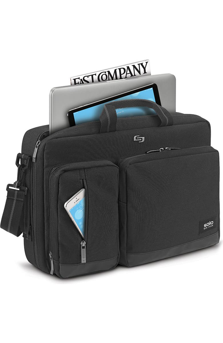 SOLO NEW YORK Duane Hybrid Briefcase & Backpack, Alternate, color, Black