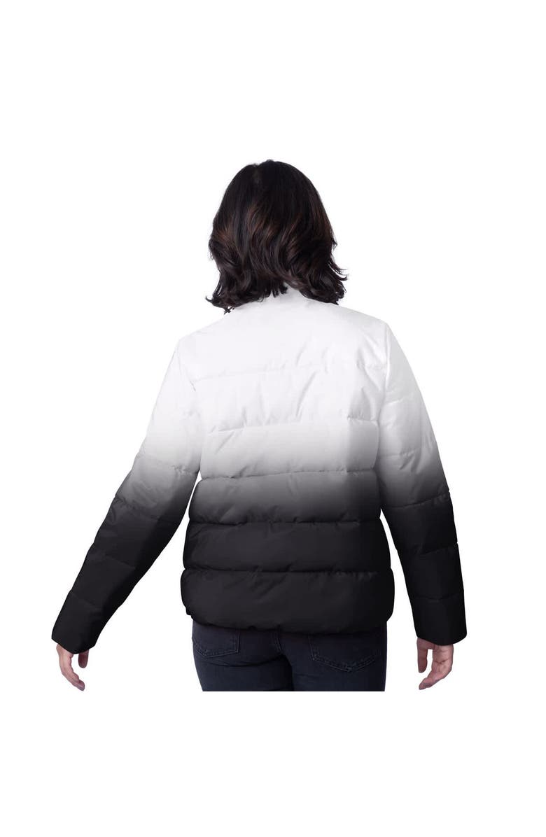 G-III 4HER BY CARL BANKS Women's G-III 4Her by Carl Banks  Black Detroit Lions Overtime Ombre Full-Zip Puffer Jacket, Alternate, color, 