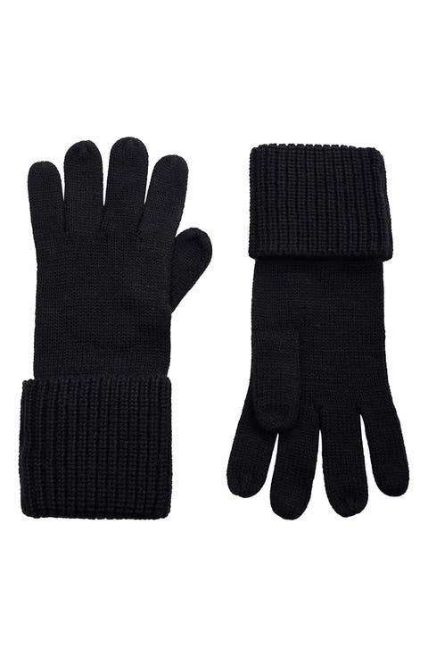 Cuffed Knit Gloves