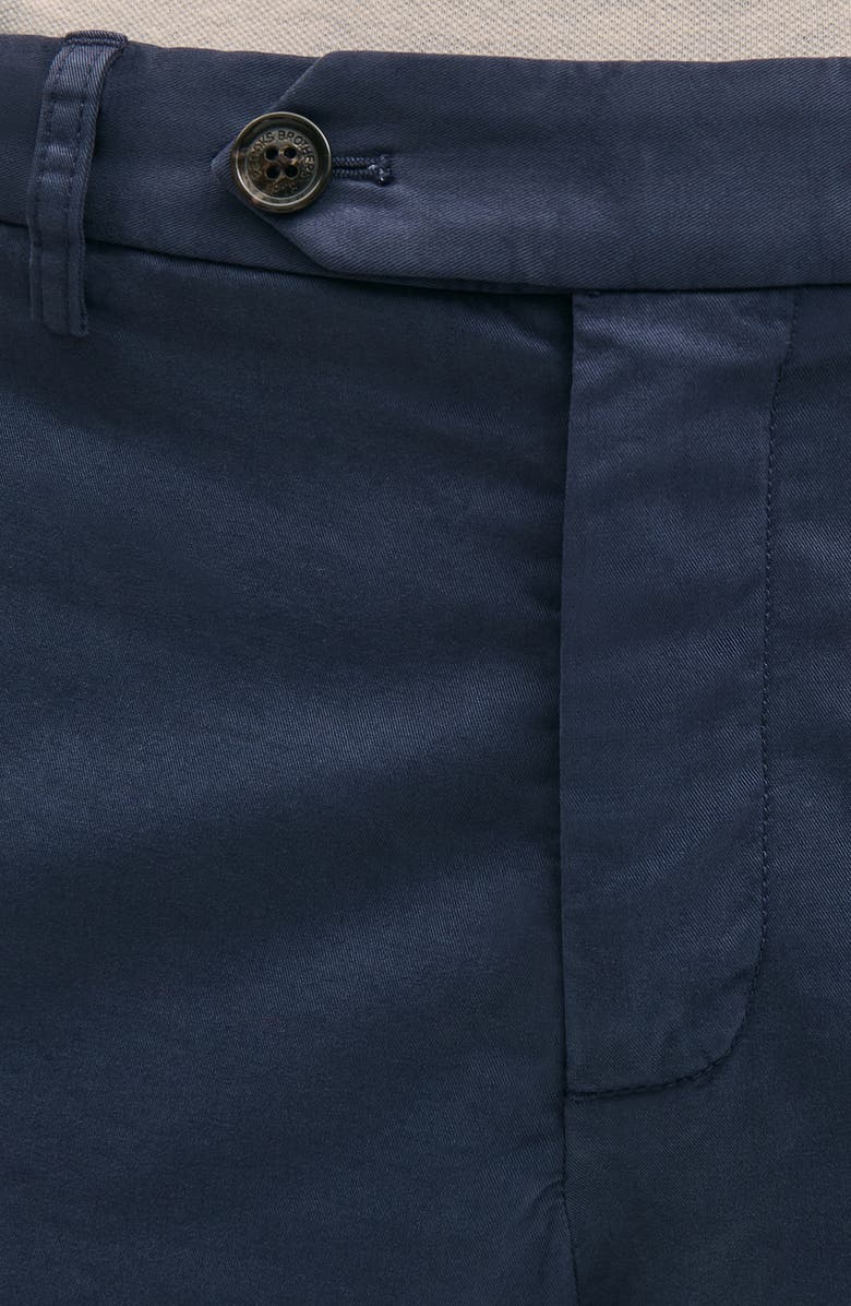 Brooks Brothers The Friday Regular Flat Front Straight Leg Cotton Chinos, Alternate, color, Mood Indigo