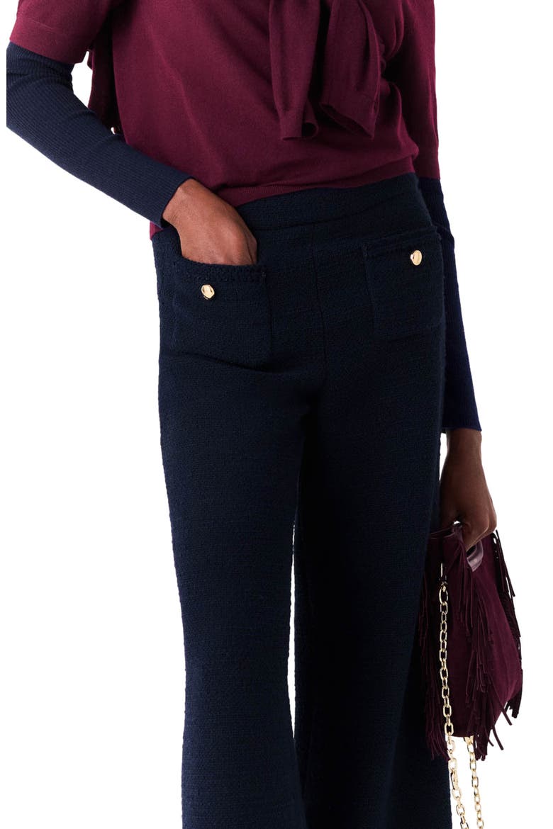 Tweed trousers, Alternate, color, Navy