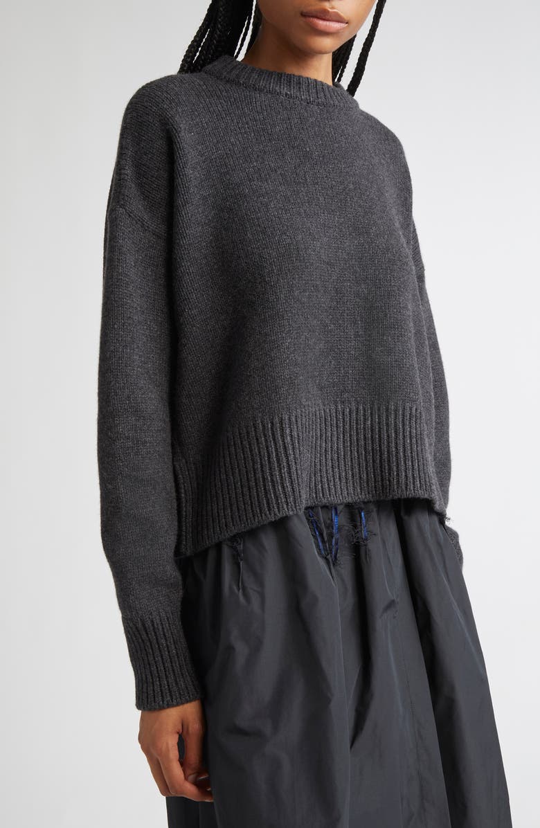 NACKIYÈ Avalanche Merino Wool & Cashmere Sweater, Alternate, color, Anthracite
