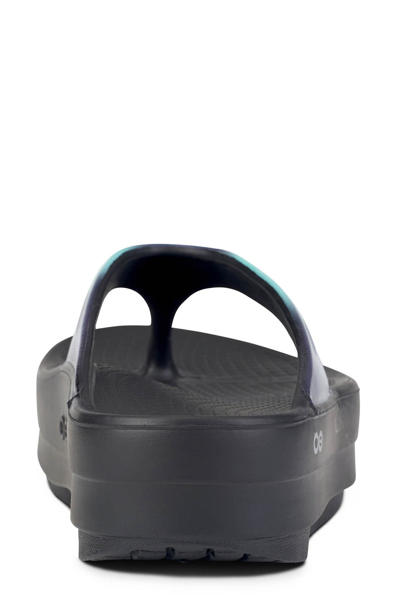 Oofos OOmega OOlala Luxe Flip Flop, Alternate, color, 