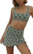 Geode Swimwear Daisy Drawstring Swim Skirt