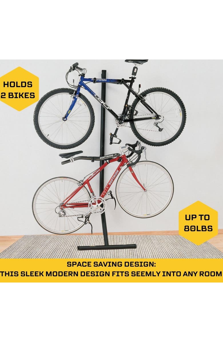 Saris Gravity Bike Stand for 2 Bikes, Alternate, color, Black
