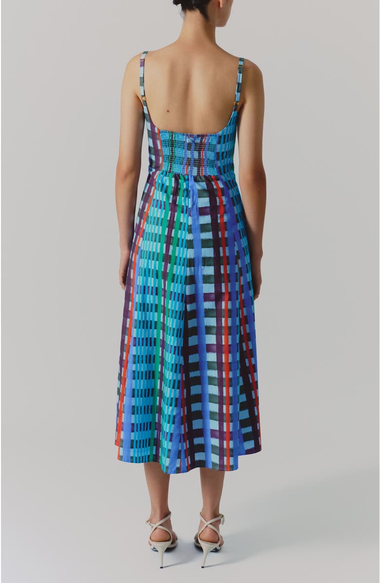 De Loreta Micaela Spaghetti Strap Cotton Midi Dress, Alternate, color, 