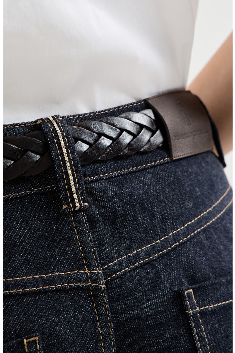 Loose Flared Trousers, Alternate, color, Dark Denim