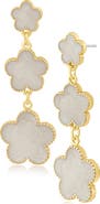 JARDIN Cascading Triple-Tier Clover Earrings (Nordstrom Exclusive)