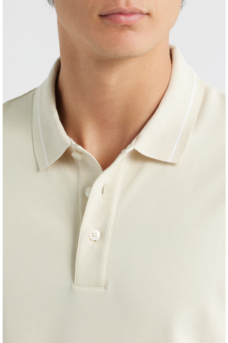 Parlay Tipped Cotton Polo, Alternate, color, OPEN WHITE