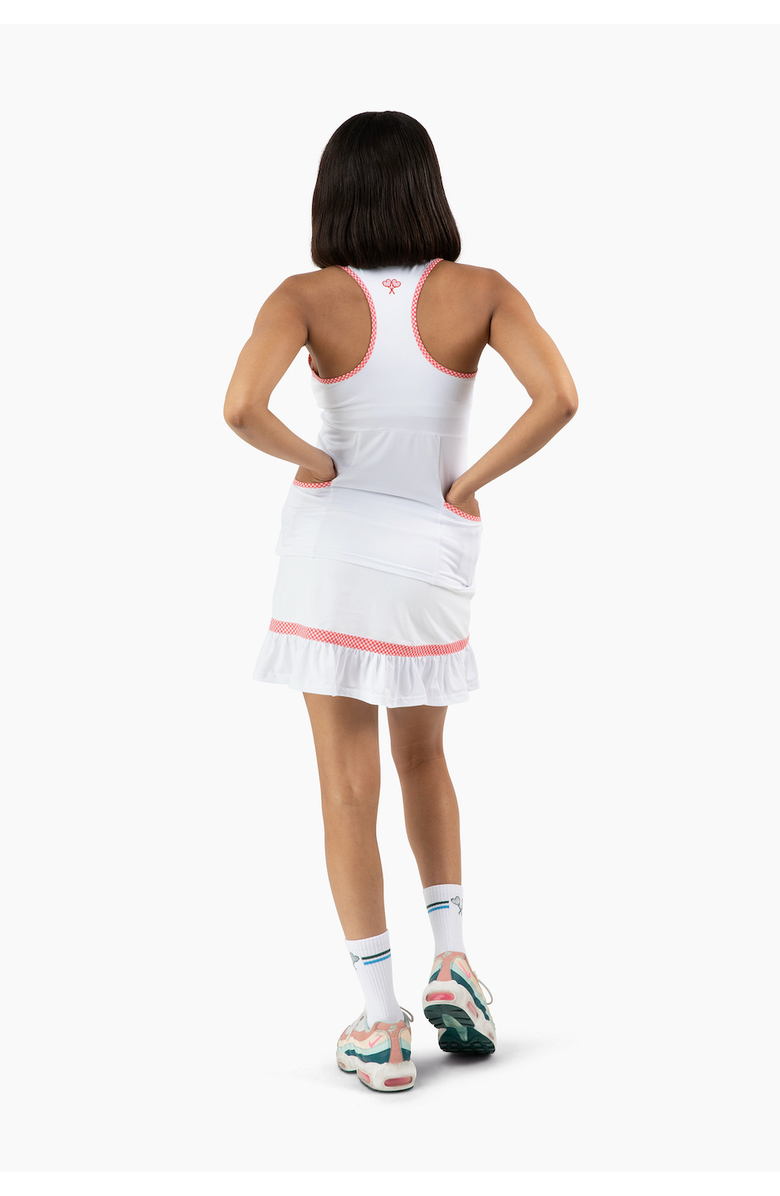 Love All Tennis Women's Doris Top, Alternate, color, Green Gingham