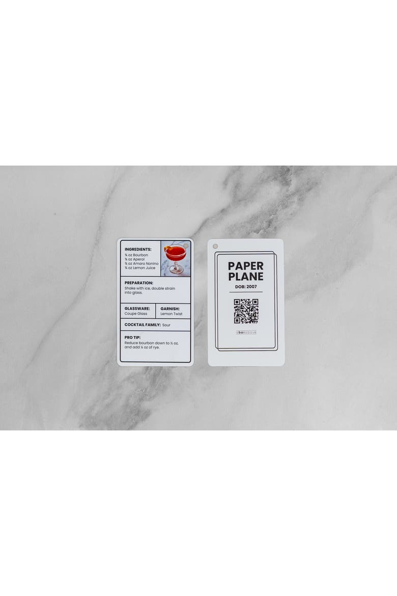 Cocktail Flash Cards, Alternate, color, Grey