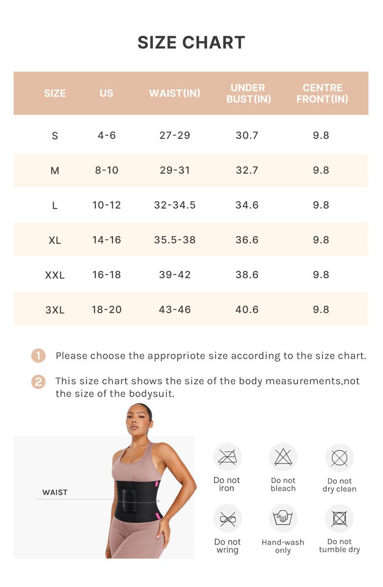 Shapellx AirSlim Triple Compression Latex Waist Trainer, Alternate, color, Black Contrast Pink