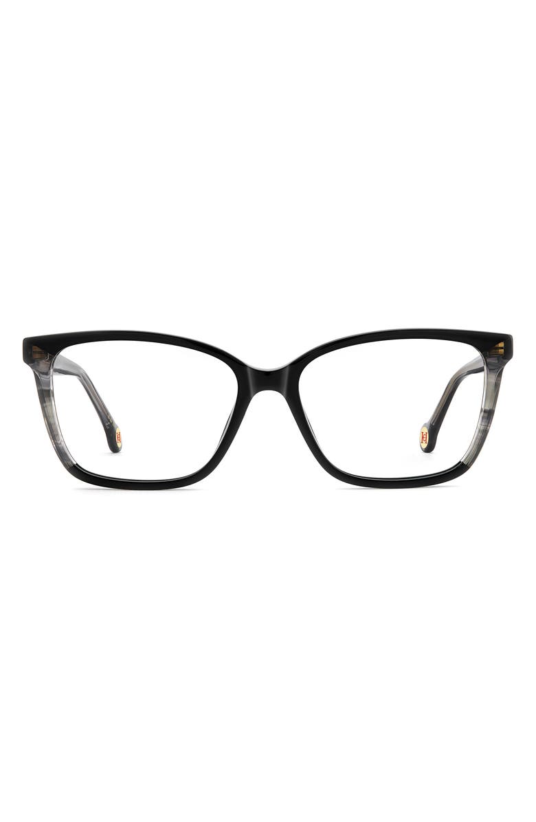Carolina Herrera 53mm Rectangular Reading Glasses, Main, color, 