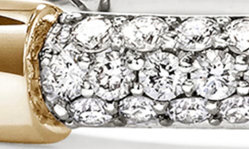 John Hardy Jh Essentials 14k Gold Ring In Silver And Gold White Diamond