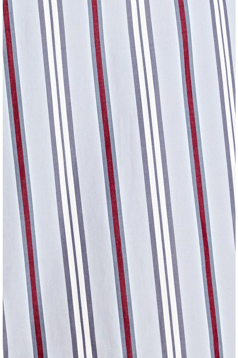 Next Stripe Cropped Cotton Shirt, Alternate, color, LIGHT GREY MULTI