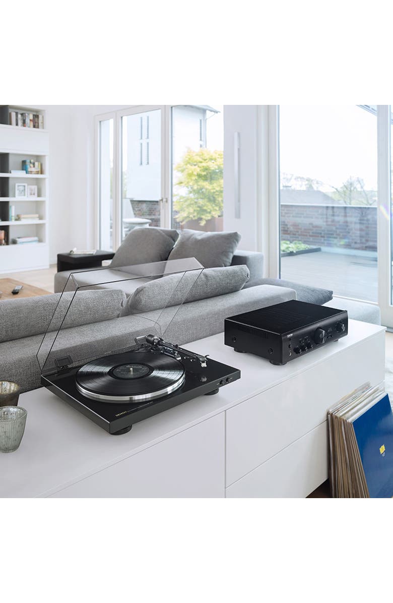 Denon DP-300F Fully Automatic Analog Turntable with MM Cartridge, Alternate, color, Black