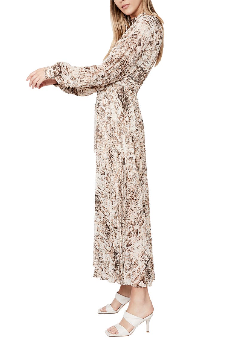 Snake Print Long Sleeve Dress, Alternate, color, SNAKE