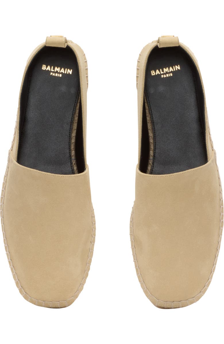 Balmain Suede espadrilles, Alternate, color, Beige