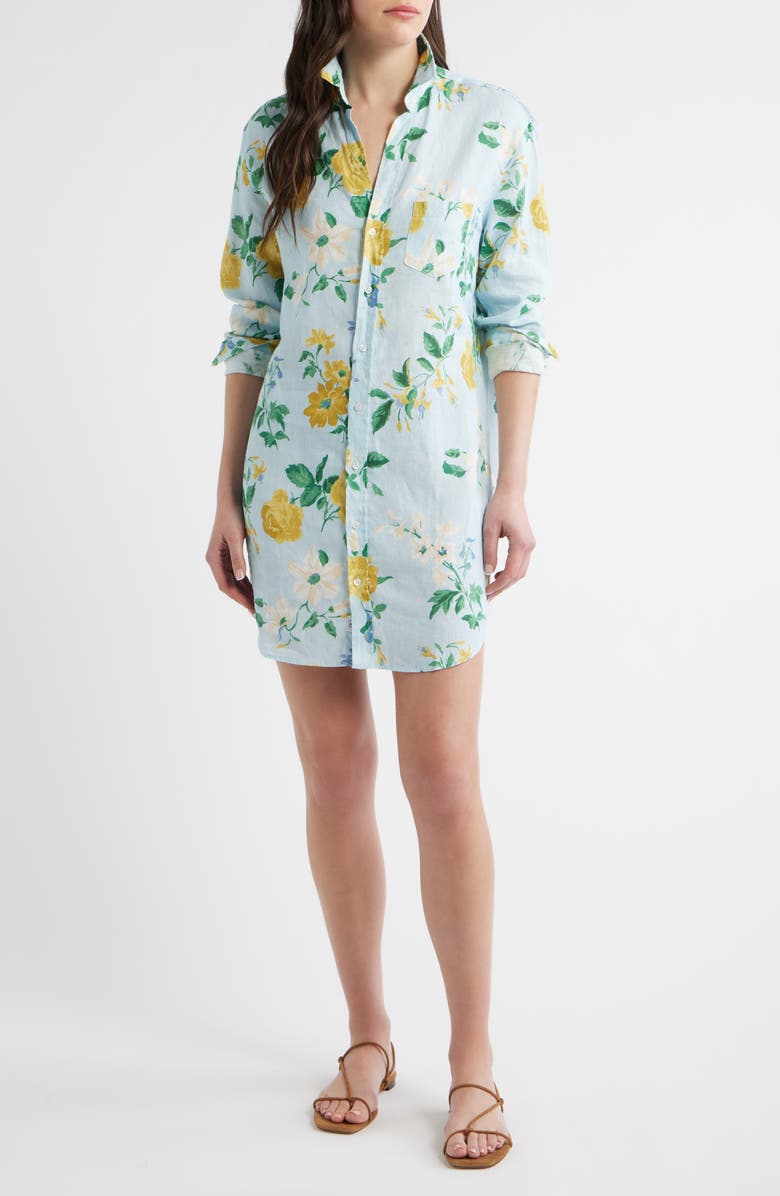 Frank & Eileen Mary Classic Long Sleeve Shirtdress, Main, color, Summer Scatter
