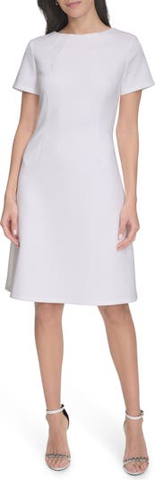 Short Sleeve A-Line Dress