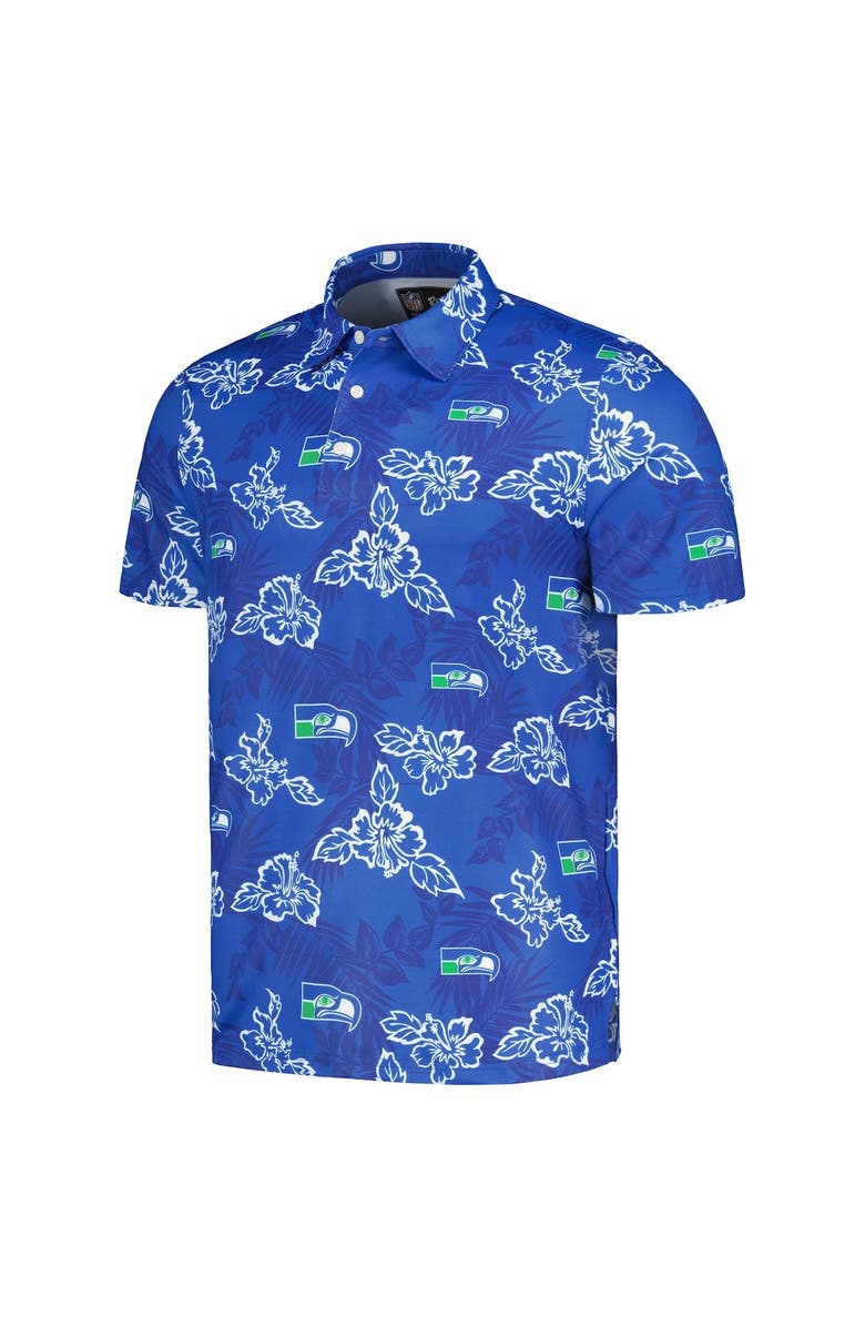 Reyn Spooner Men's Reyn Spooner Royal Seattle Seahawks Throwback Pua Performance Polo, Alternate, color, Royal