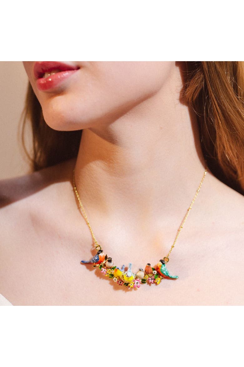 Goldcrest Songbird Serenade Necklace, Alternate, color, Songbird