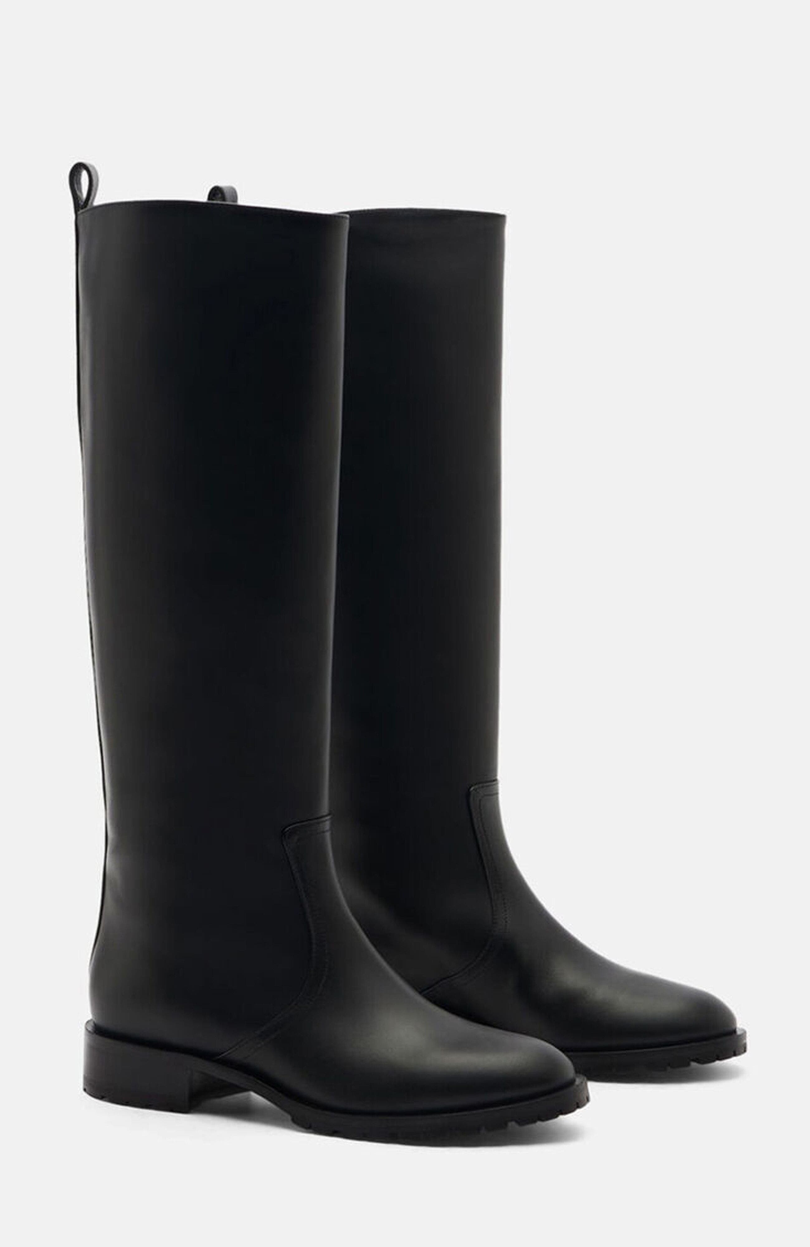 Sofia Boots, Main, color, Black - Calf