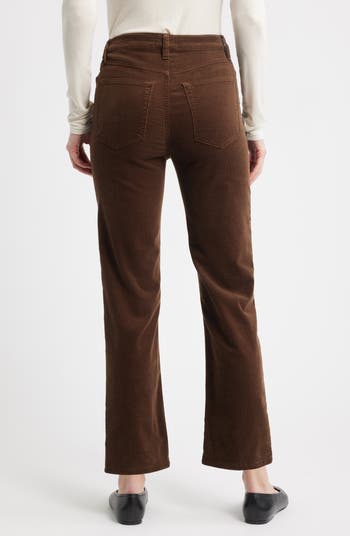 Le Sleek Corduroy Ankle Straight Leg Pants