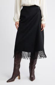 Rails Odette Wool Blend Midi Skirt