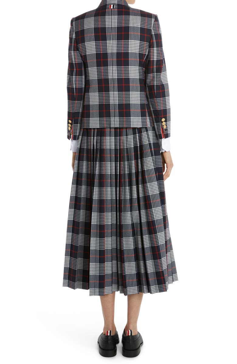 Thom Browne Fit 3 Hairline Plaid Wool Sport Coat, Alternate, color,