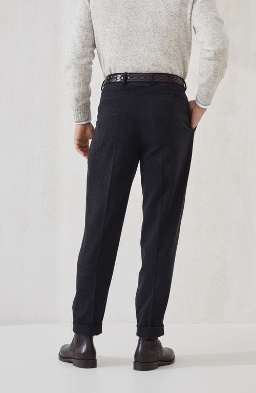 Brunello Cucinelli Corduroy Trousers In Black