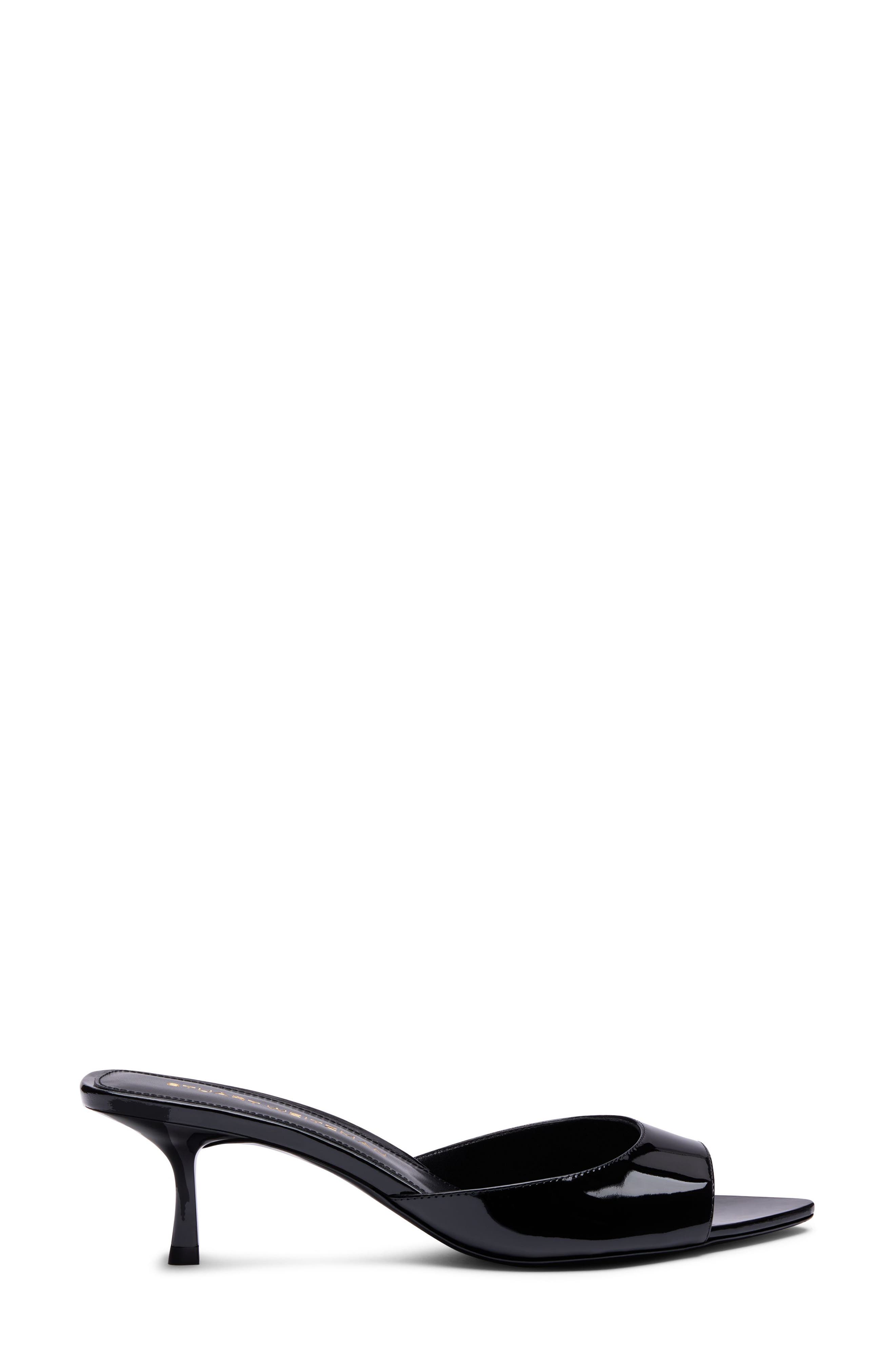 Stuart Weitzman Lexington Mule 50, Alternate, color, Black