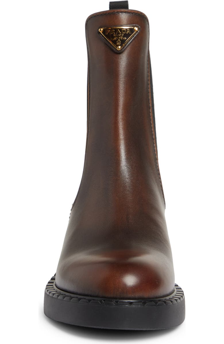 Prada Chocolate Chelsea Boot, Alternate, color,