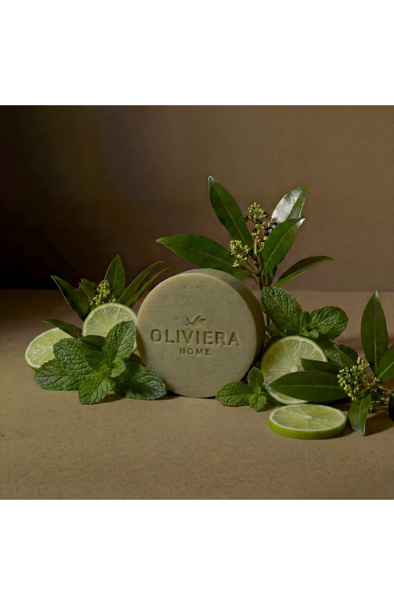 Oliviera Home Peppermint Bar Soap Trio, Alternate, color, White