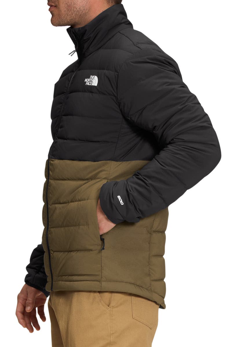 The North Face Belleview Stretch Water Repellent 600-Fill Power Down Puffer Jacket, Alternate, color, 